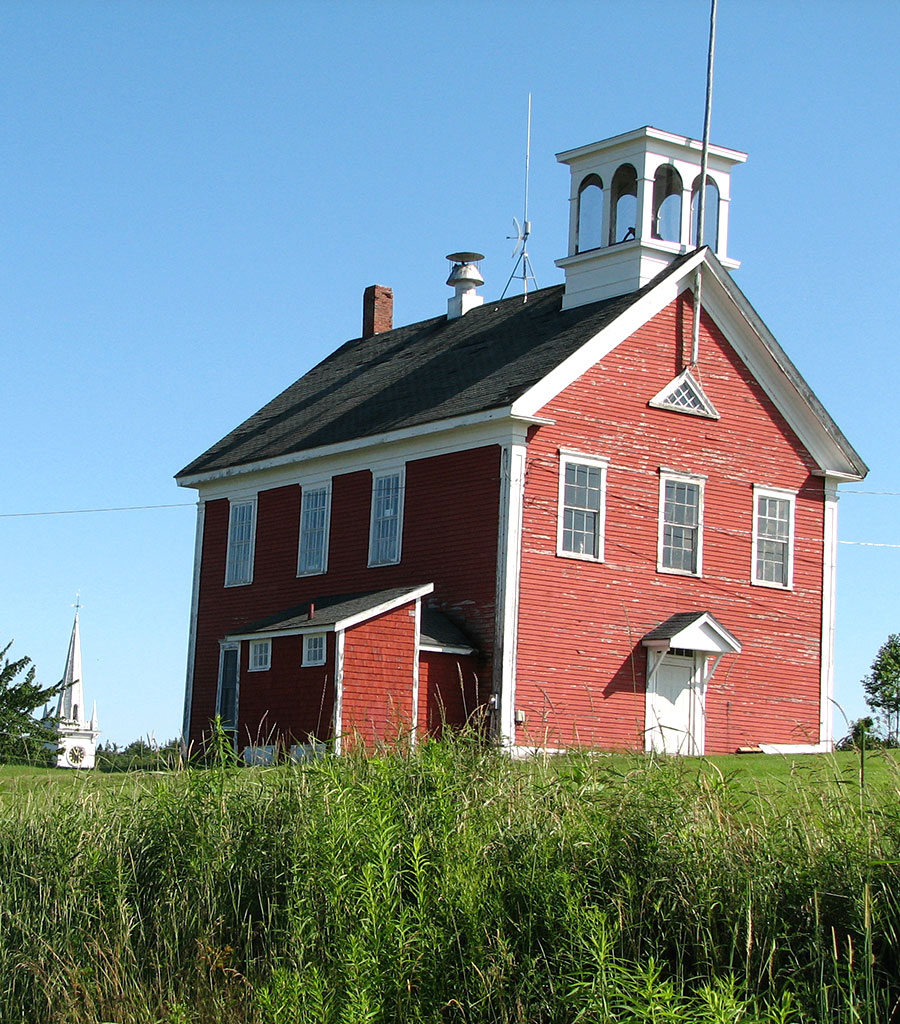 Historic Church and Schoolhouse in Whitneyville, Maine