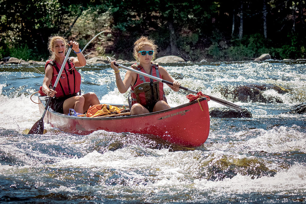 Paddling along the St. Croix River