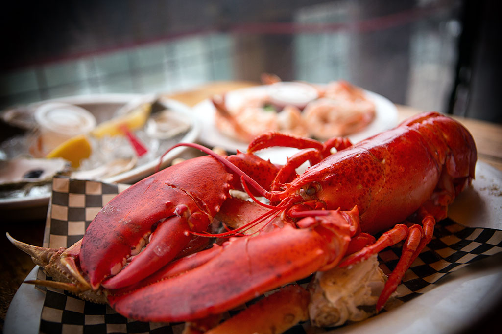 Classic lobster shore dinner