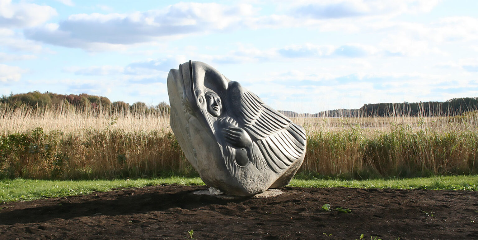 Spirit of the Marsh sculpture in Addison